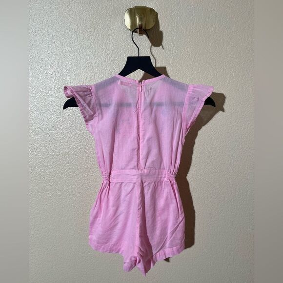 Coco and Ginger Pink Embroidered Girls Romper - Picture 2 of 7